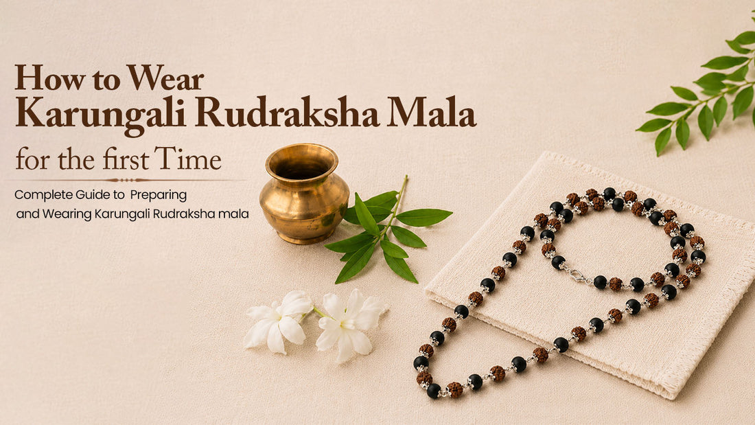 Karungali Rudraksha Mala – Protection, Spiritual Strength & Positive Energy