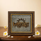 7 Horses on Raw Pyrite Frame