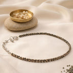 Raw Pyrite Anklet
