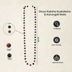 Divya Raksha Rudraksha & Karungali Mala