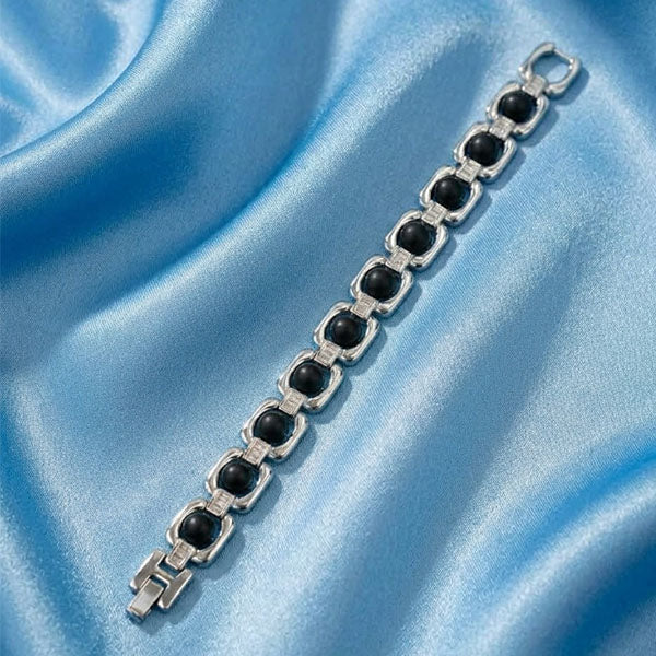 Metal Karungali Bracelet – Silver