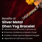 Silver Dhan Yog Bracelet