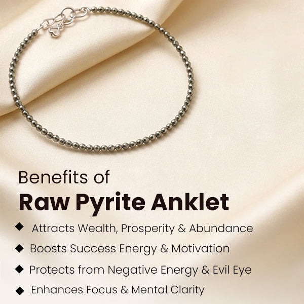 Raw Pyrite Anklet