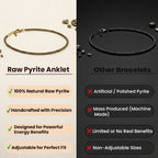 Raw Pyrite Anklet